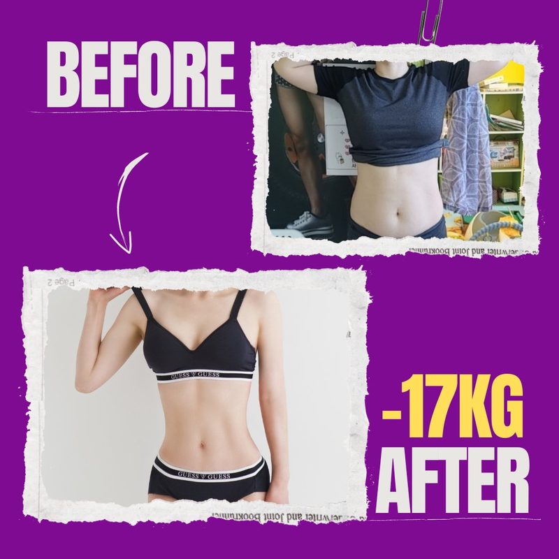 회원 변화 사례 -17kg